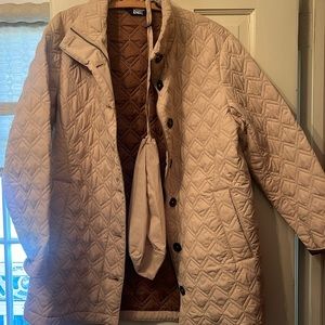Lands' End Quilted Jacket in Beige